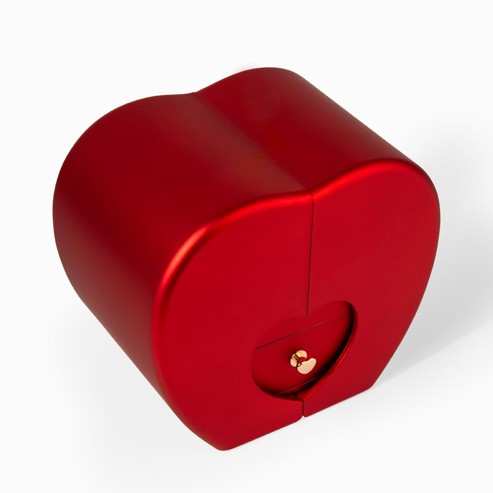 Love Knot Necklace with Red Heart Rose Box