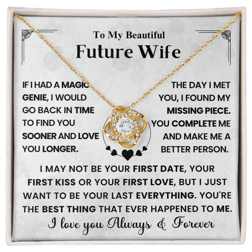 Love Knot Necklace for Future Wife – Always & Forever Gift