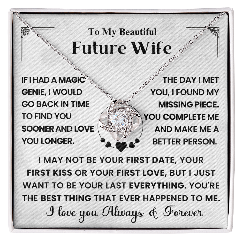 Love Knot Necklace for Future Wife – Always & Forever Gift