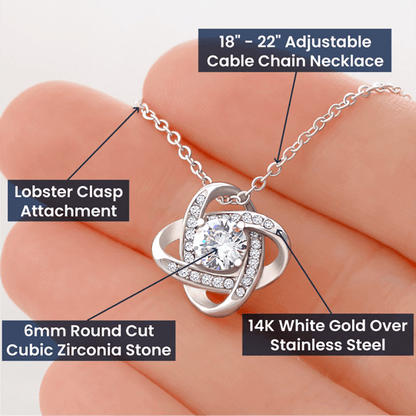 Romantic Love Knot Necklace – Perfect Valentine's Day Gift for He