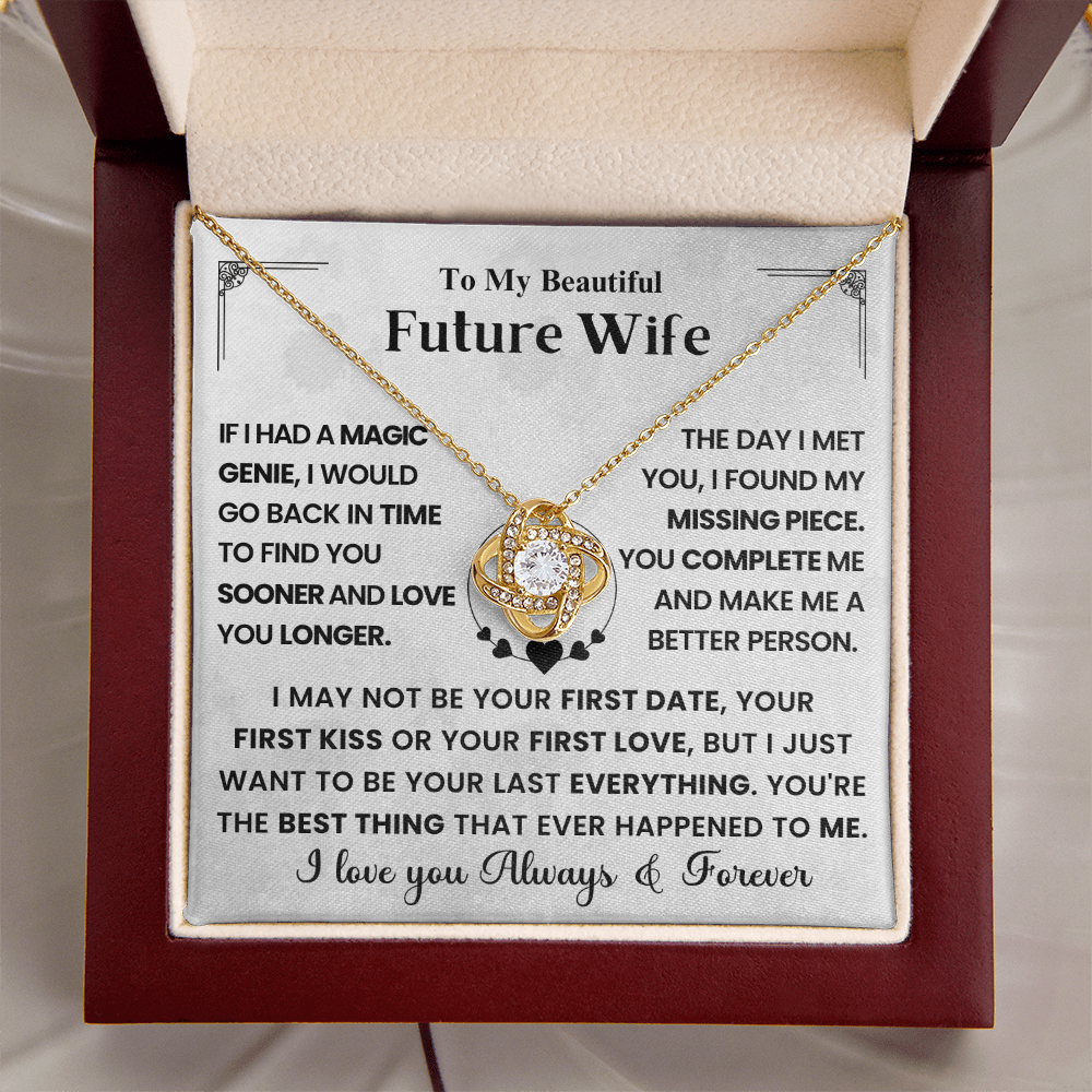 Love Knot Necklace for Future Wife – Always & Forever Gift