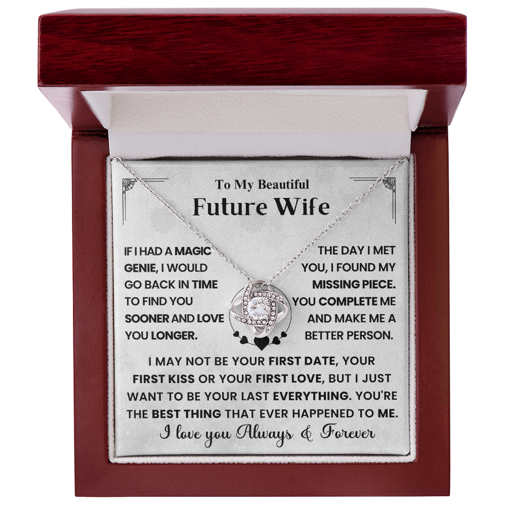 Love Knot Necklace for Future Wife – Always & Forever Gift