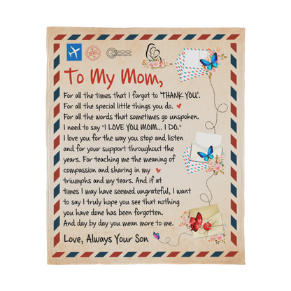 Cozy Jersey Fleece Blanket – Perfect Mother's Day Gift