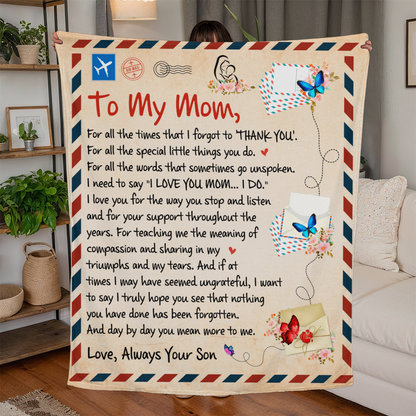 Cozy Jersey Fleece Blanket – Perfect Mother's Day Gift