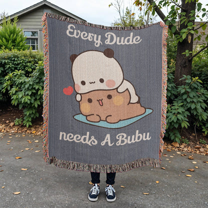 Woven Blanket,Couple Name  Blanket Cute Bear  Anime Lover Gift Kawaii Gift