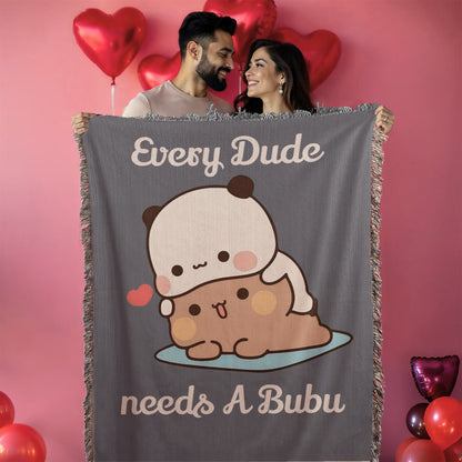 Woven Blanket,Couple Name  Blanket Cute Bear  Anime Lover Gift Kawaii Gift