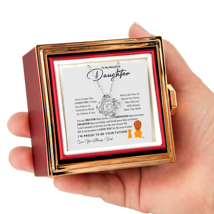 Love Knot with Rotating Rose Gift Box