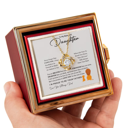 Love Knot with Rotating Rose Gift Box